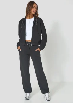 Veste zippée à capuche Noir Dalila