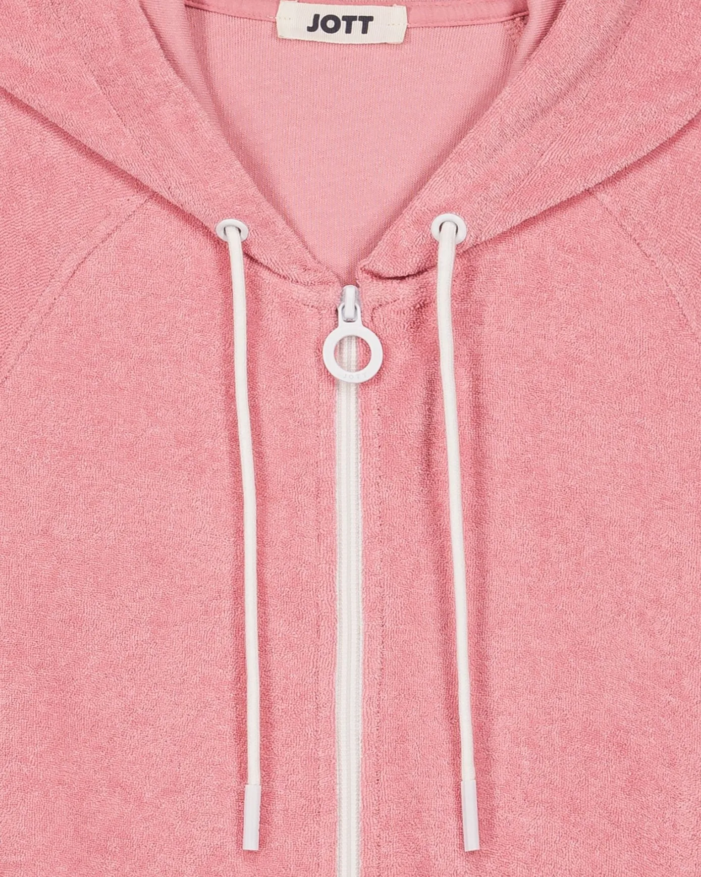 Veste zippée à capuche Pink antique Tellin