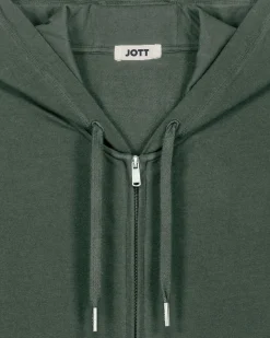 Veste zippée à capuche Vert sauge Edgar