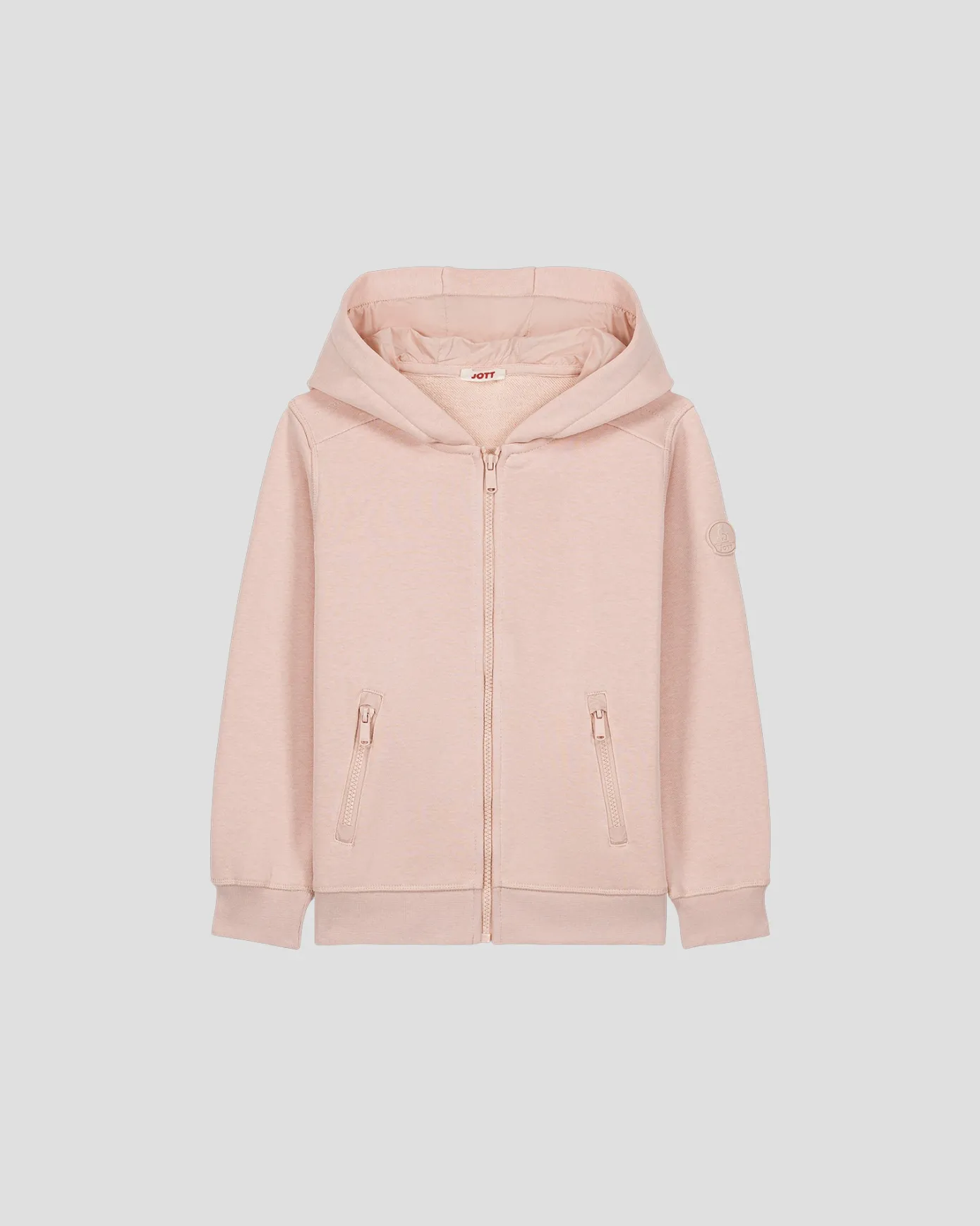 Veste zippée enfant en coton Pêche clair Tango