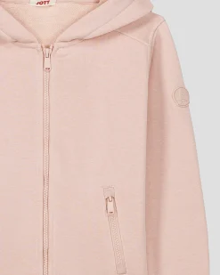 Veste zippée enfant en coton Pêche clair Tango