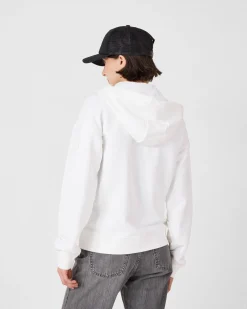 Veste zippée en molleton Blanc Leda