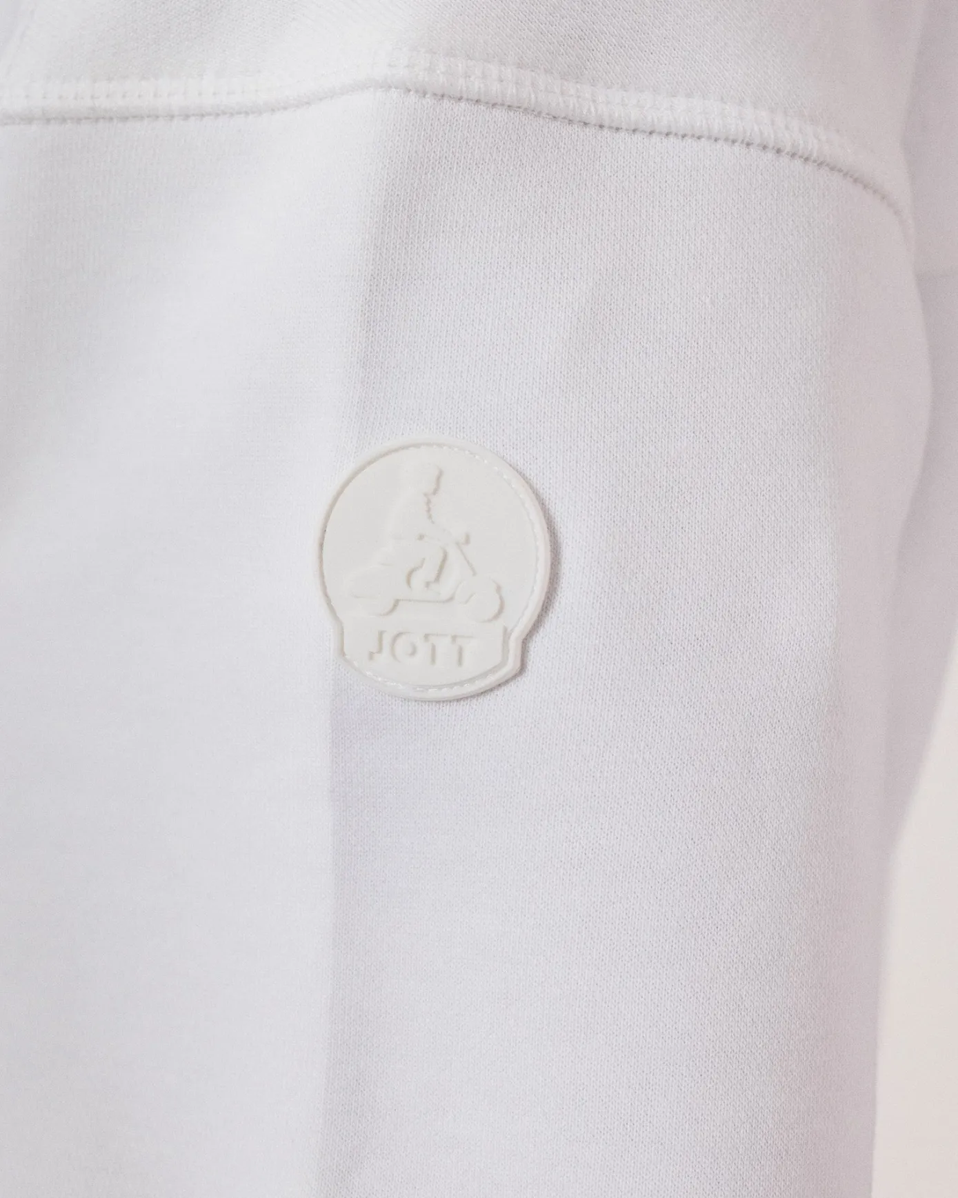 Veste zippée en molleton Blanc Leda