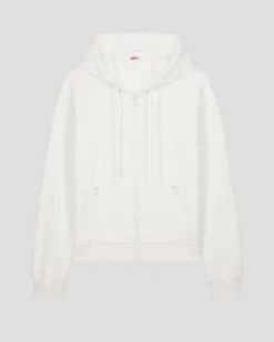 Veste zippée en molleton Blanc Leda