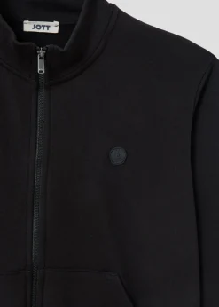 Veste zippée en molleton gratté Noir Jude