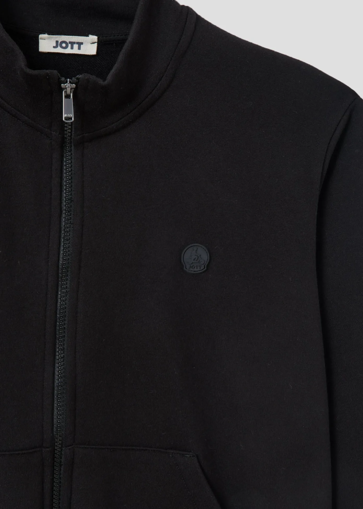 Veste zippée en molleton gratté Noir Jude