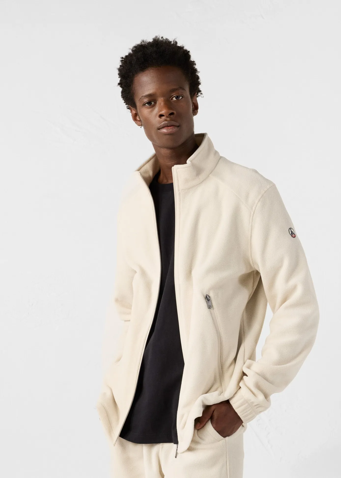 Veste zippée en polaire Naturel Loid