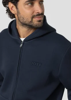 Veste zippée oversize à capuche Bleu nuit Vahe