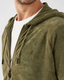 Veste zippée éponge à capuche Army Mojave