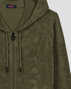 Veste zippée éponge à capuche Army Mojave