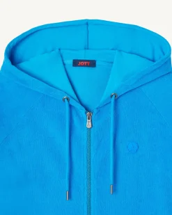 Veste zippée éponge à capuche Azur Nazare