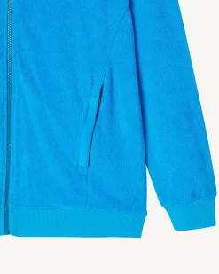 Veste zippée éponge à capuche Azur Nazare