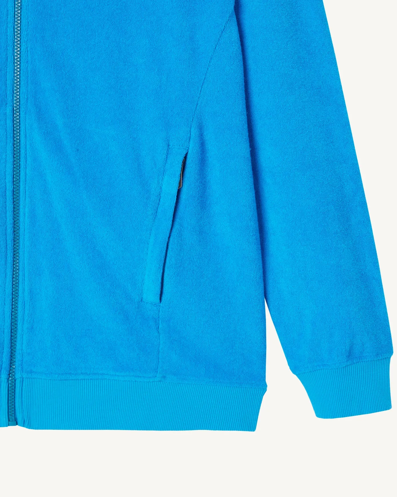 Veste zippée éponge à capuche Azur Nazare